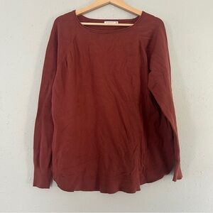 Staccato Women's Rust Crew Neck Sweater Casual Soft Comfy Neutral XL